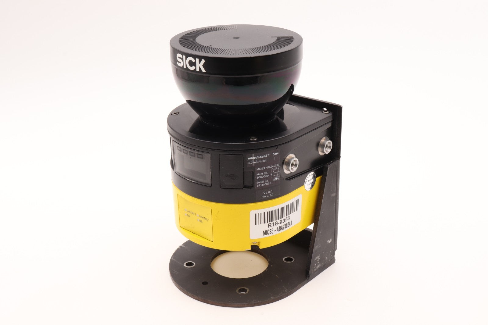SICK MICROSCAN 3 CORE IDENT NO. 1069680 MICS3-ABAZ40ZA1  R18-9356