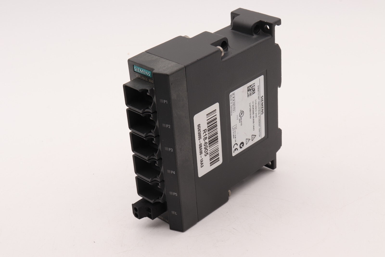 SIEMENS SIMATIC NET INDUSTRIAL ETHERNET SWITCH SCALANCE X005 6GK5005-0BA00-1AA3
