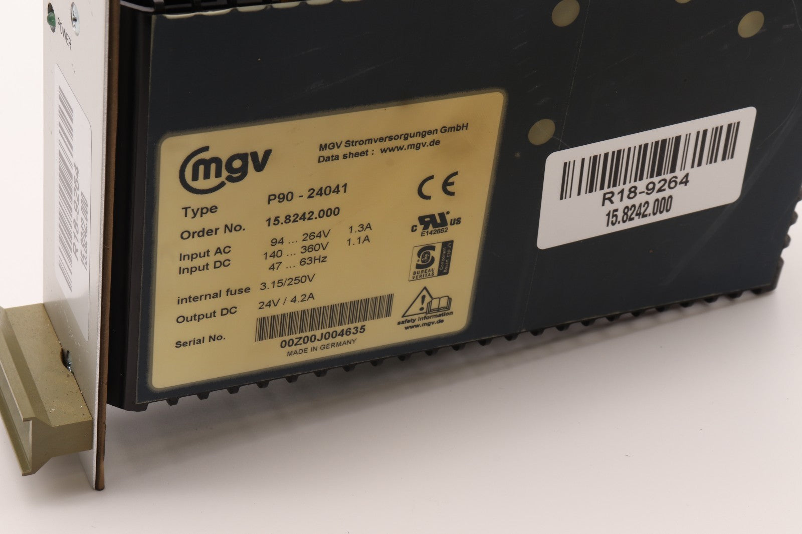 MGV  MEDAV P90-24041	15.8242.000 - R18-9264