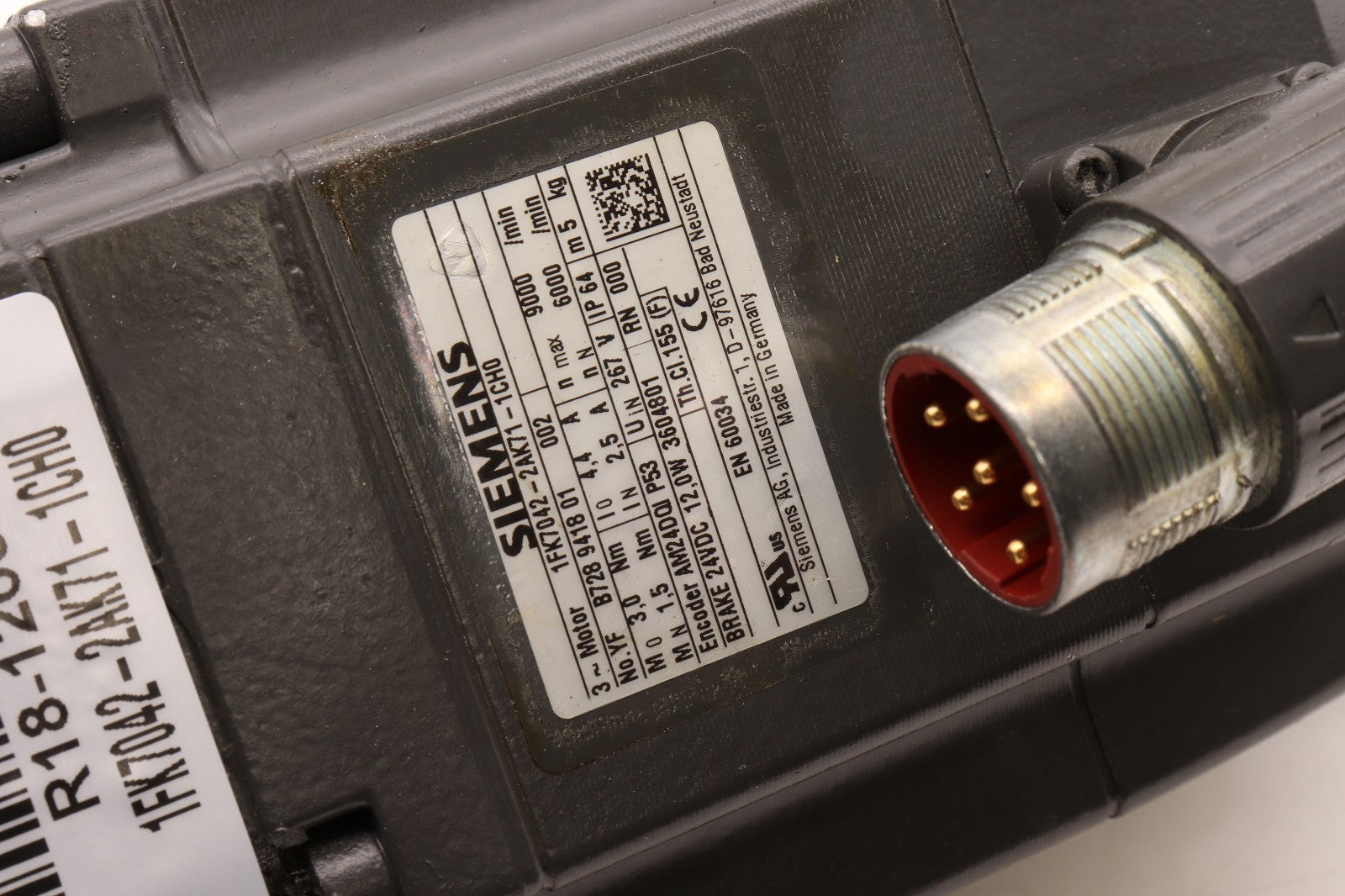 SIEMENS	3 PHASE MOTOR	1FK7042-2AK71-1CH0