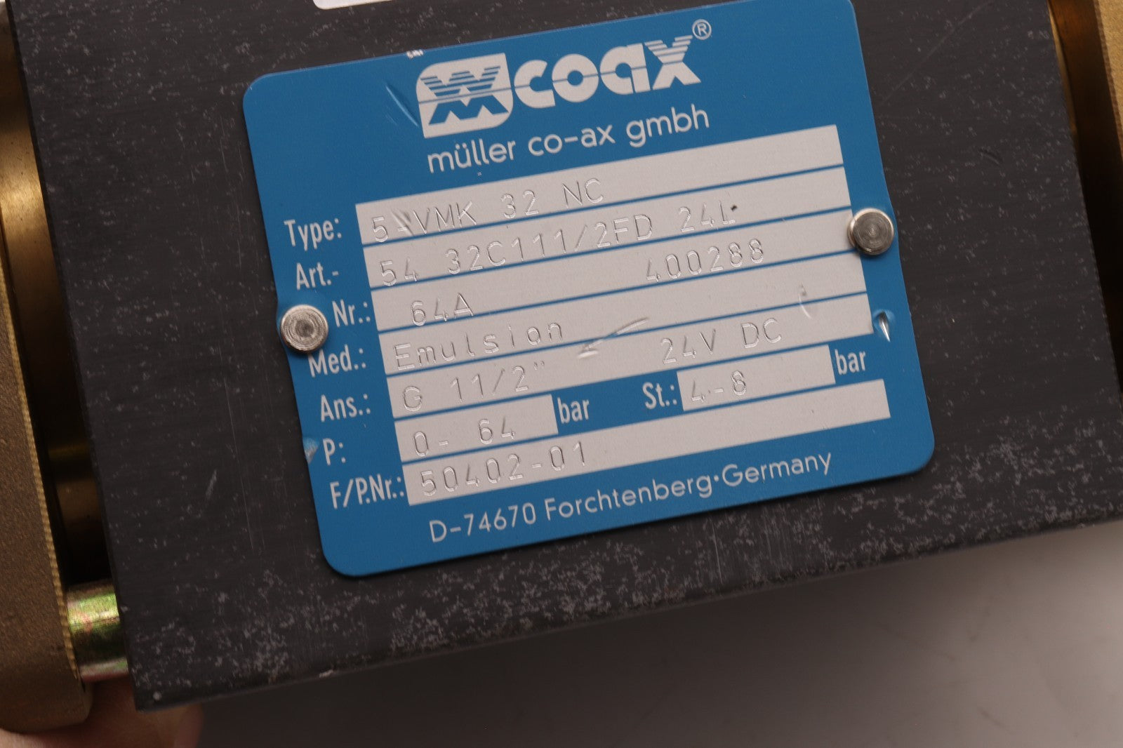 COAX 5 VMK 32 NC 54 32C111/2FD 24L