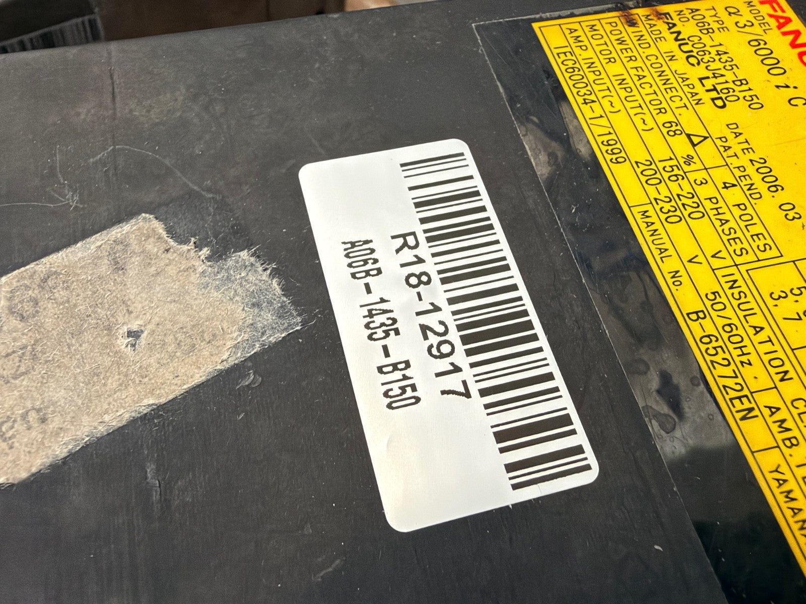 FANUC	  AC SPINDLE MOTOR	A06B-1435-B150