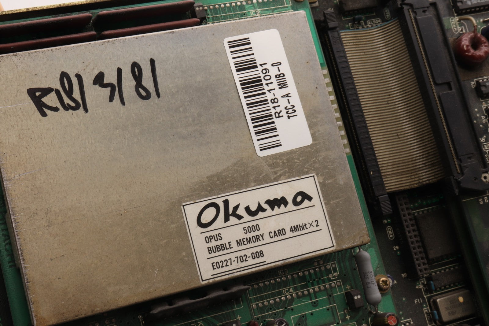 OKUMA	OPUS 5000  BUBBLE MEMORY CARD  E0227-702-008	TCC-A  MIIB-0