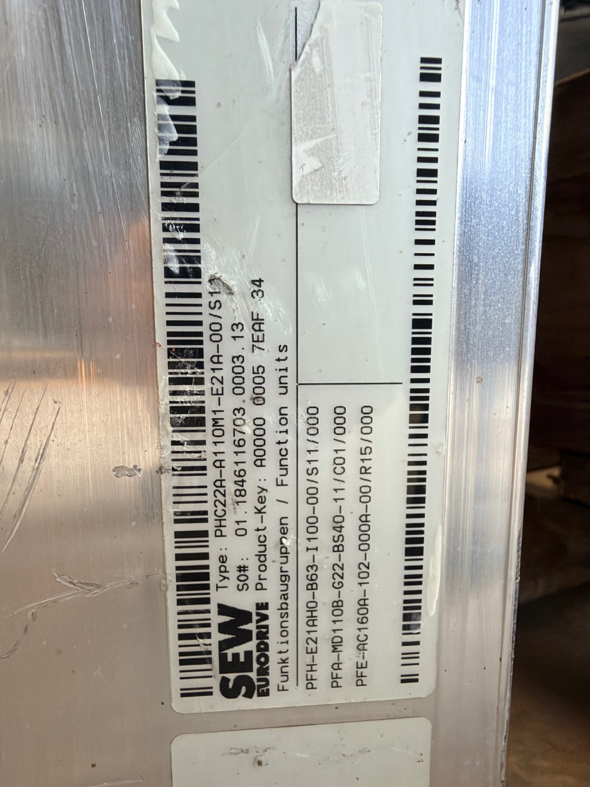 SEW-EURODRIVE	PHC22A-A110M1-E21A-00/S11	SCHALTMODUL PZM2XA-A150-D03-00