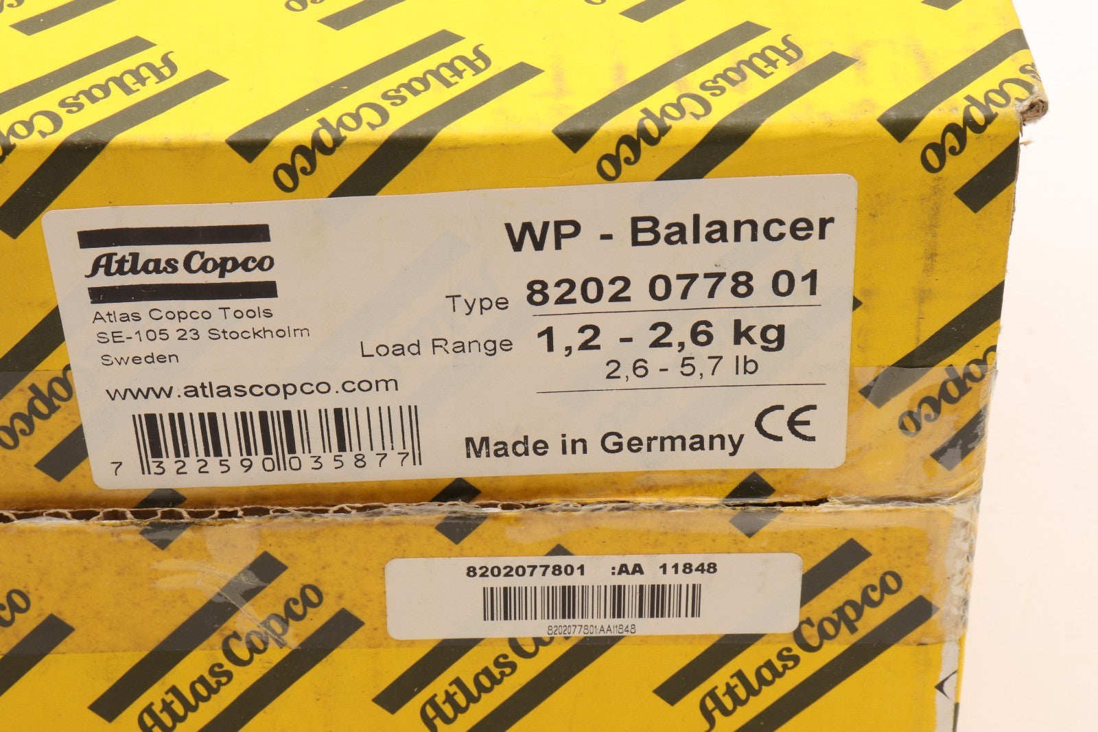 ATLAS COPCO WP BALANCER 8202 0778 01