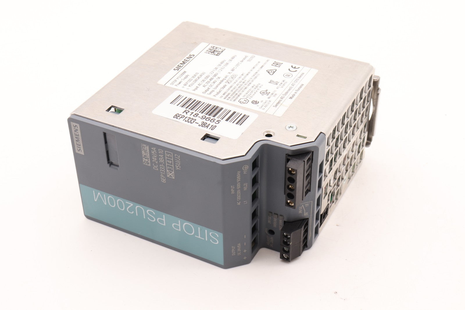 SIEMENS  SITOP PSU 200M POWER SUPPLY  6EP1333-3BA10