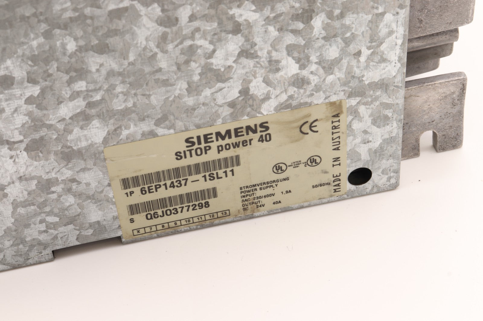 SIEMENS	SITOP POWER 40	6EP1437-1SL11