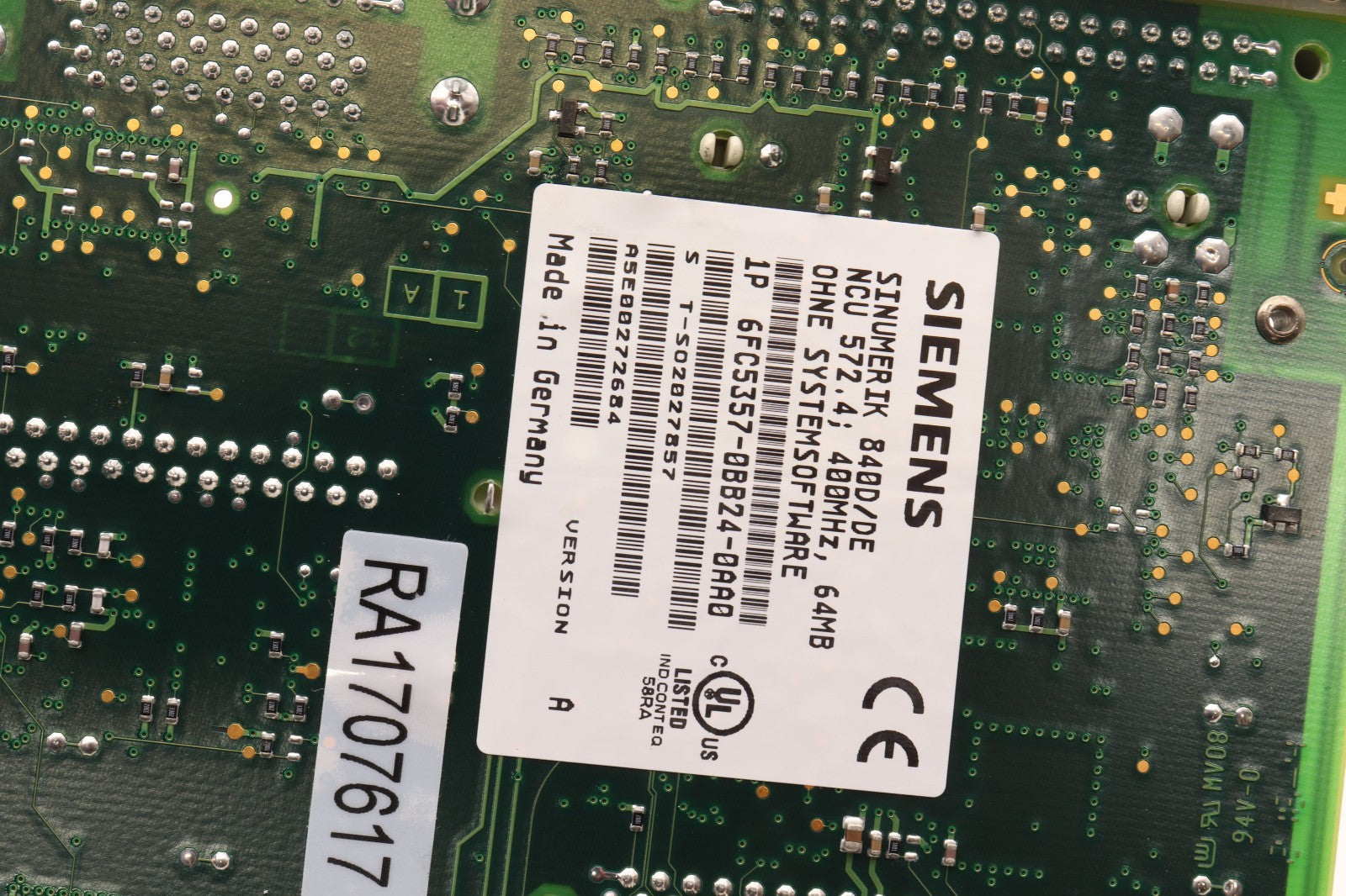 SIEMENS	6FC5357-0BB24-0AA0	SINUMERIK 840D/DE NCU 572.4