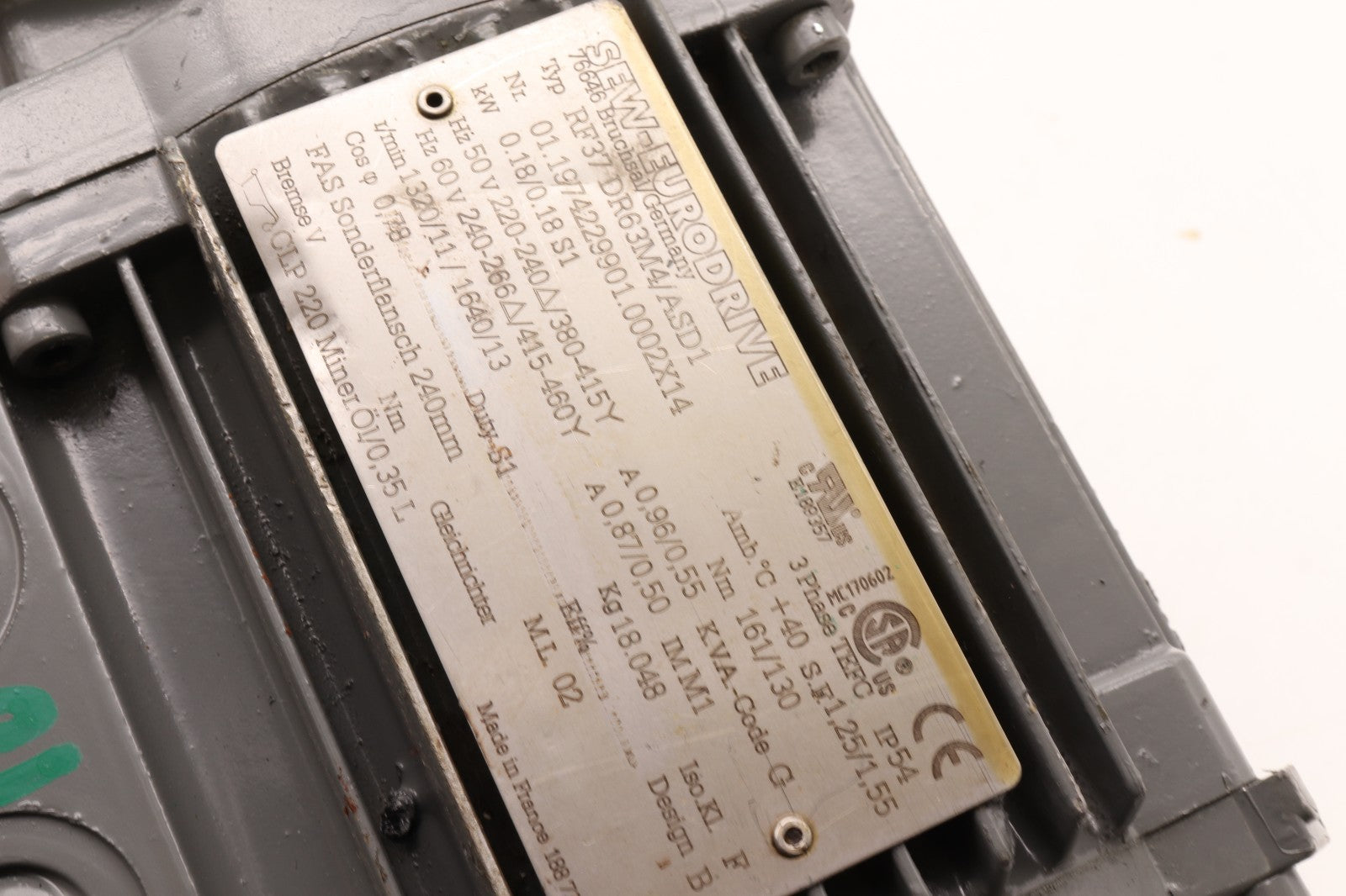 SEW-EURODRIVE	RF37 DR6M4/ASD1	01.1974229901.0002X14