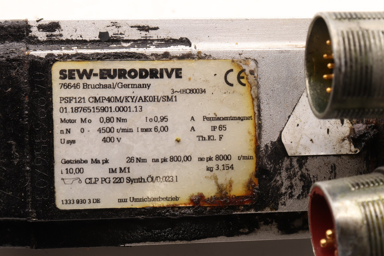 SEW-EURODRIVE	PSF121 CMP40M/KY/AK0H/SM1	01.1876515901.0001.13