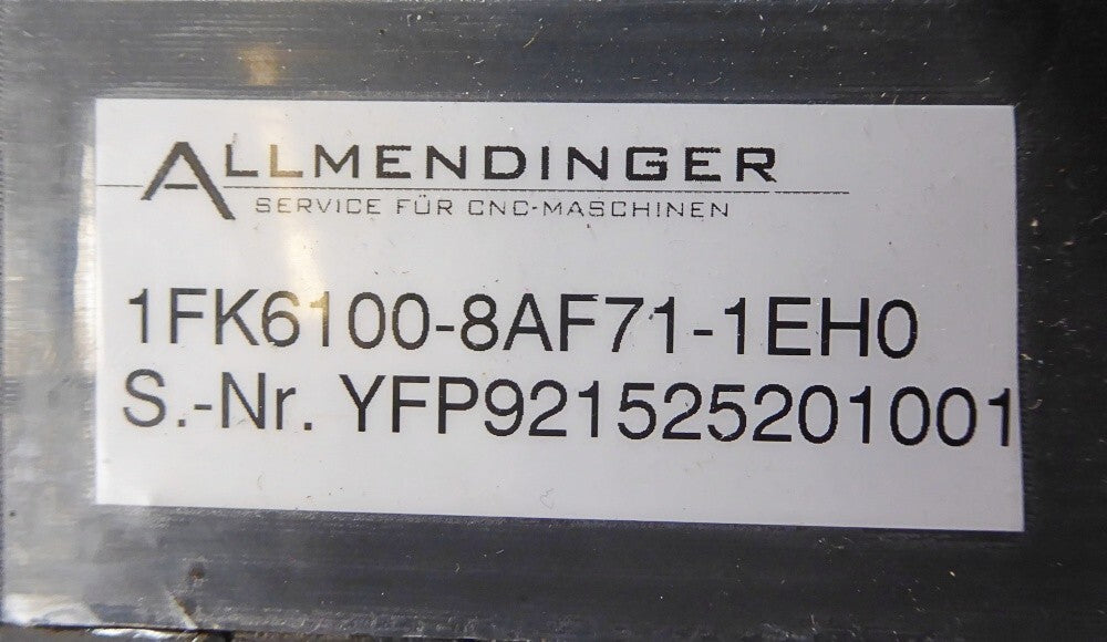 Siemens 1FK6100-8AF71-1EH0 Generalüberholt