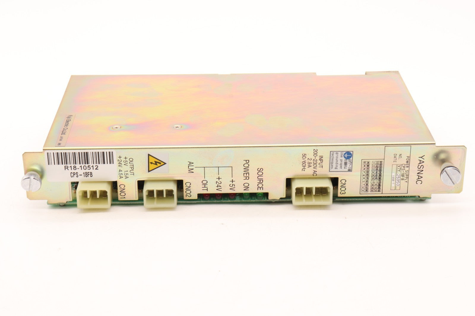 FUJI ELECTRIC	YASNAC POWER SUPPLY CPS-18FB	V7Y 25950