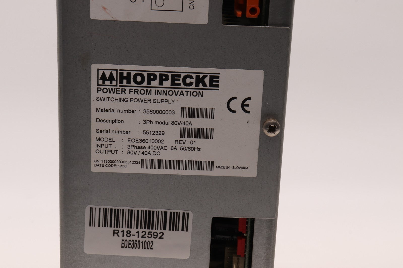HOPPECKE	3PH MODUL 80V/40A	EOE3601002