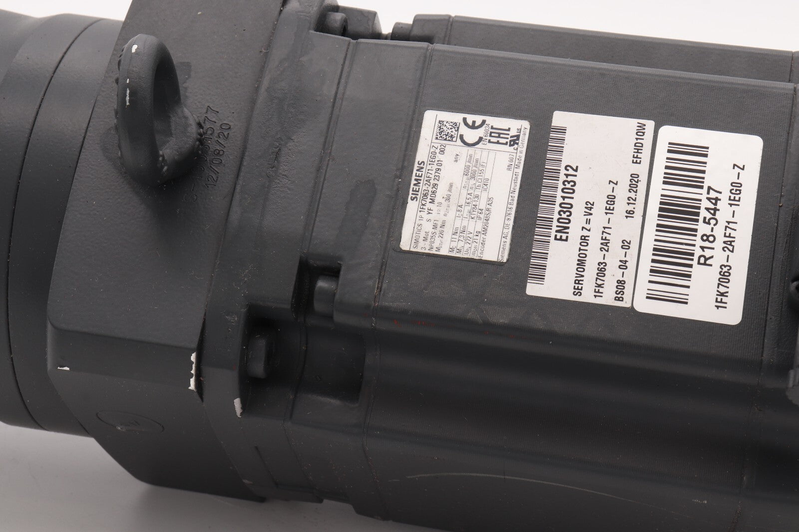 SIEMENS MOTOR + GEAR DRIVE 1FK7063-2AF71-1EG0-Z