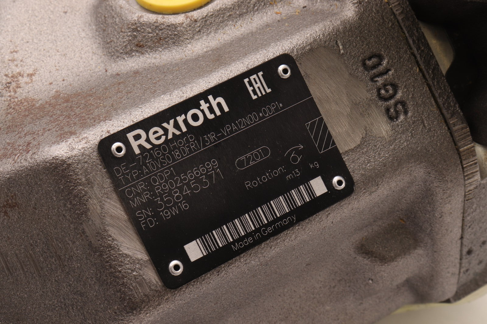 REXROTH 	A10VS0 18DFR1/31R-VPA12N00 QDP1	MNR: R902566699