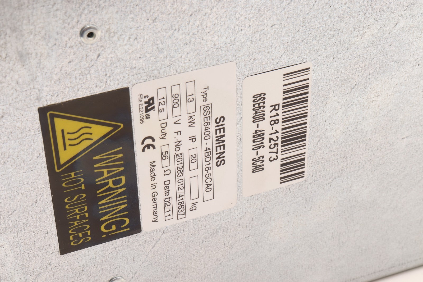 SIEMENS	6SE6400-4BD16-5CA0
