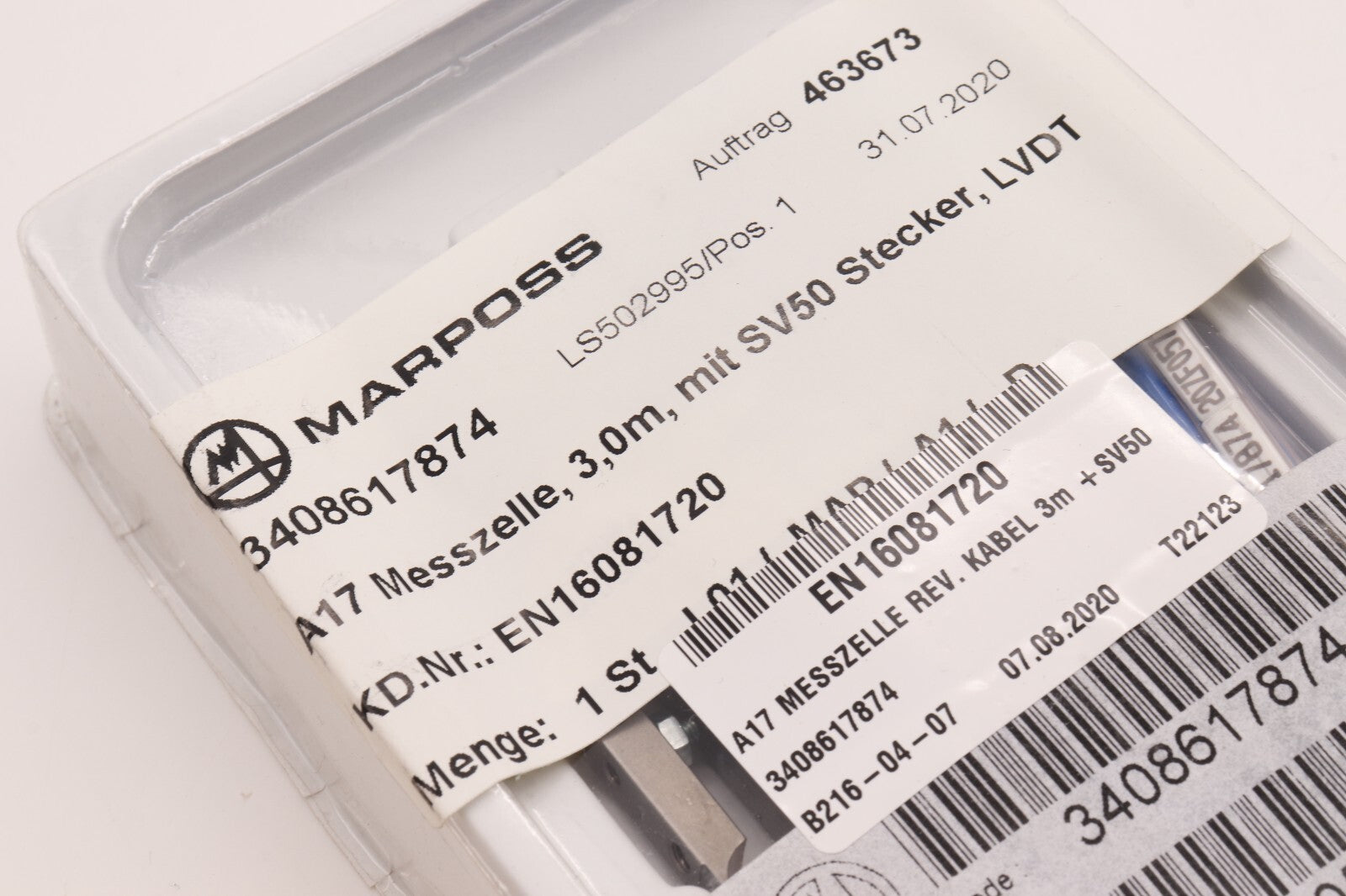 MARPOSS	A17 MESSZELLE, 3.0M MIT SV50 STECKER	3408617874