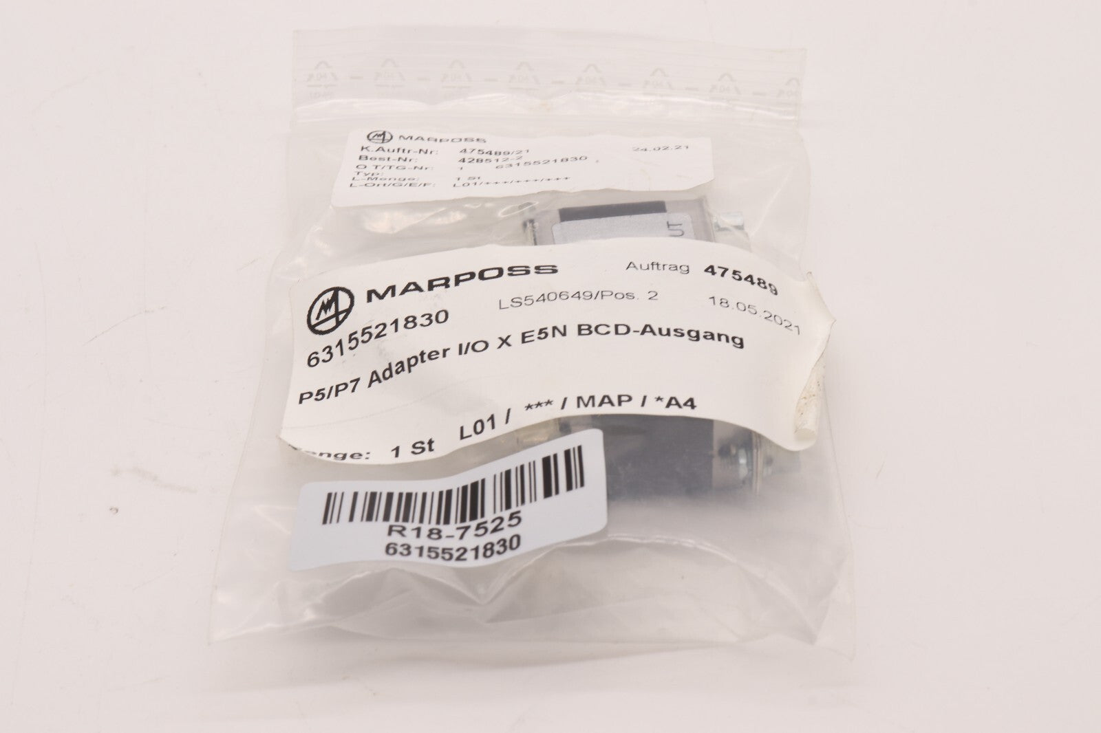 MARPOSS	P5/P7 ADAPTER I/O X E5N BCD-AUSGANG	6315521830