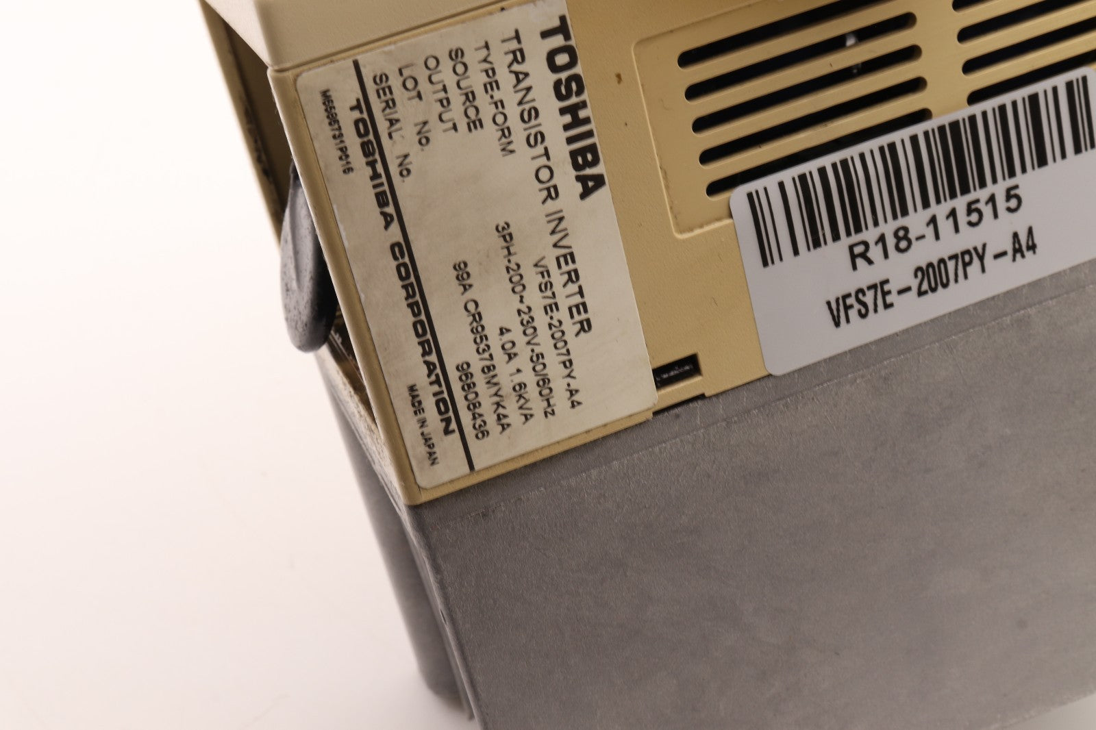 TOSHIBA	VFS7E-2007PY-A4	TRANSISTOR INVERTER