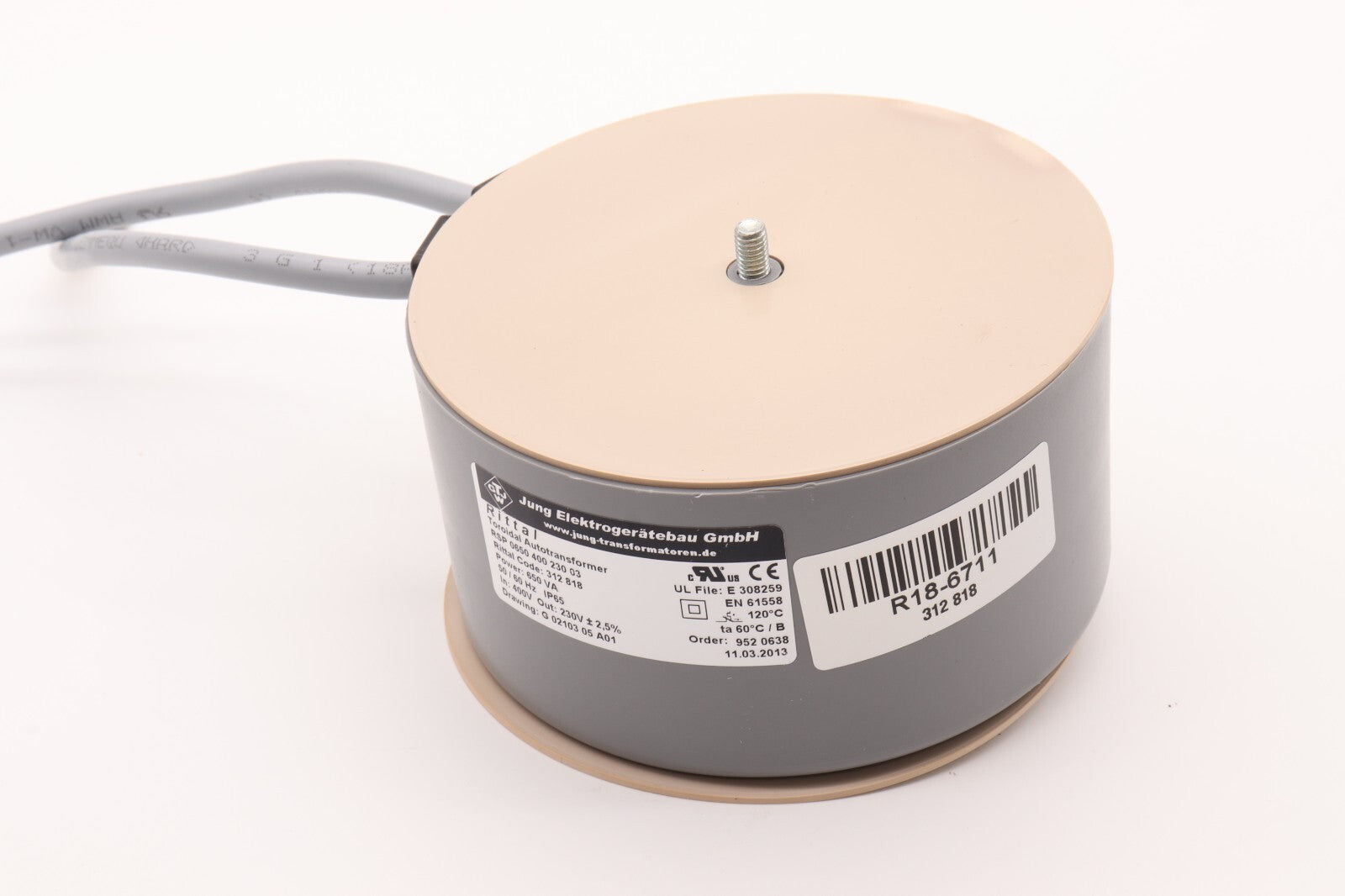 JUNG ELEKTROGERATEBAU GMBH. TOROIDAL AUTOTRANSFORMER RSP 0650 400 230 03 312 818