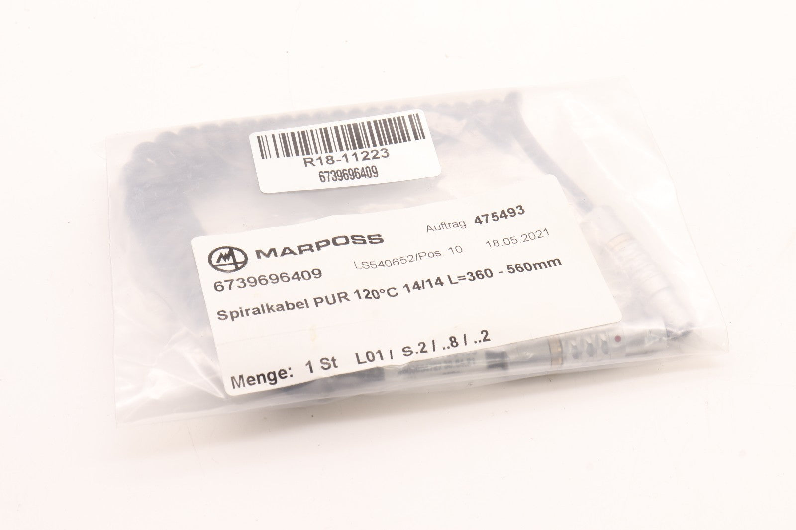 MARPOSS	6739696409 SPIRALKABEL PUR 120 14/14 L=360	LS540652/POS 10