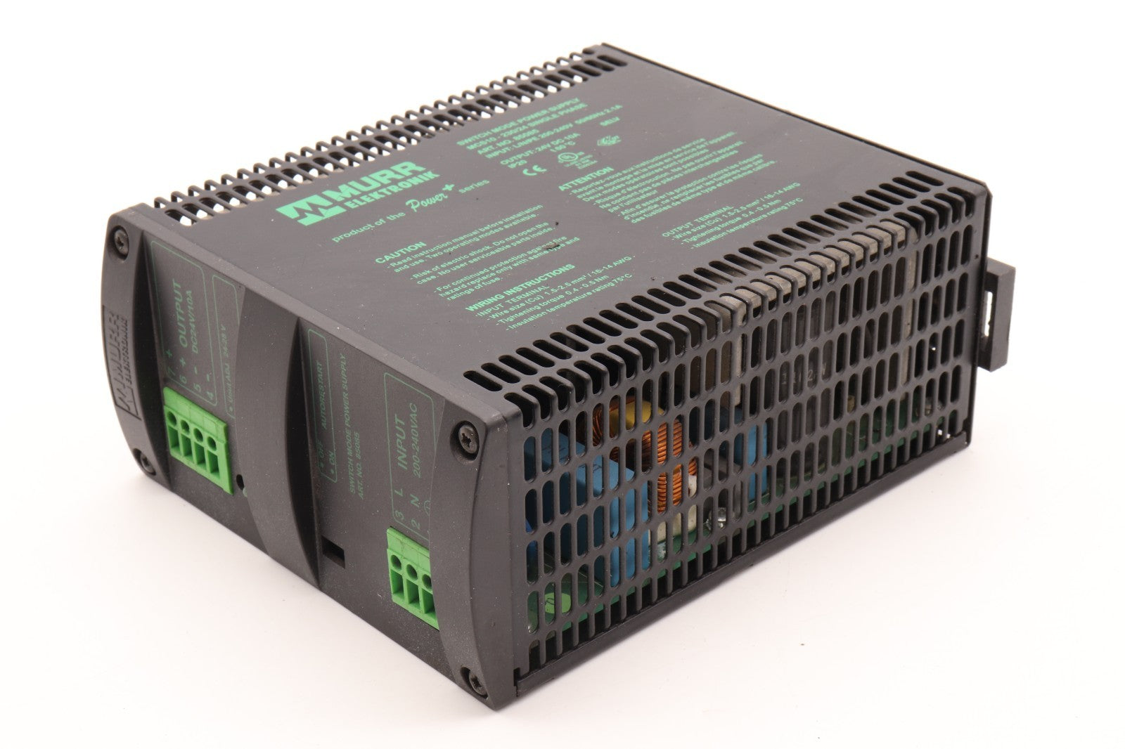 MURR ELEKTRONIK  SWITCH MODE POWER SUPPLY	ART. NO. 85085