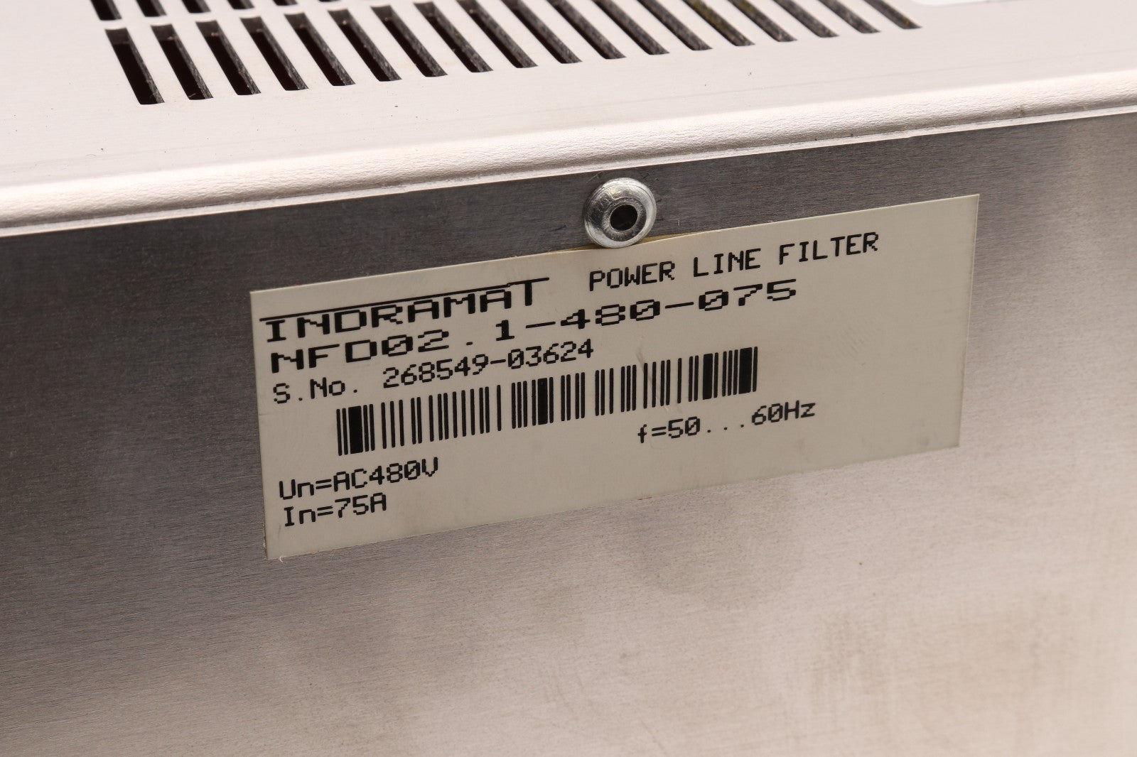 INDRAMAT POWER LINE FILTER NFD02.1-480-075
