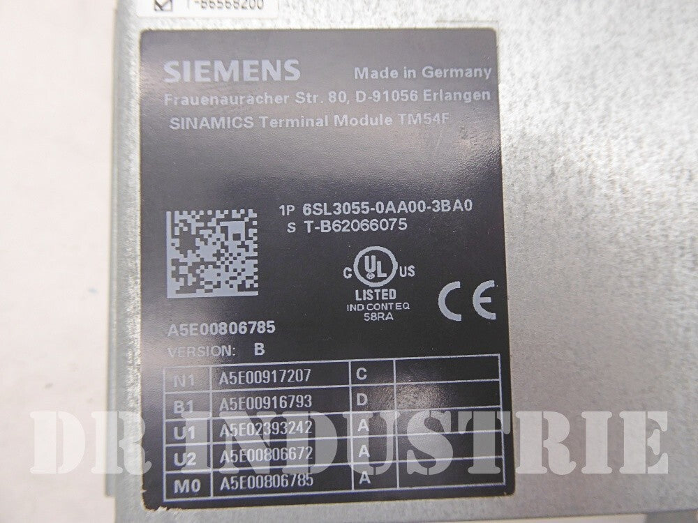 Siemens Sinamics Terminal Module TM54F  6SL3055-0AA00-3BA0