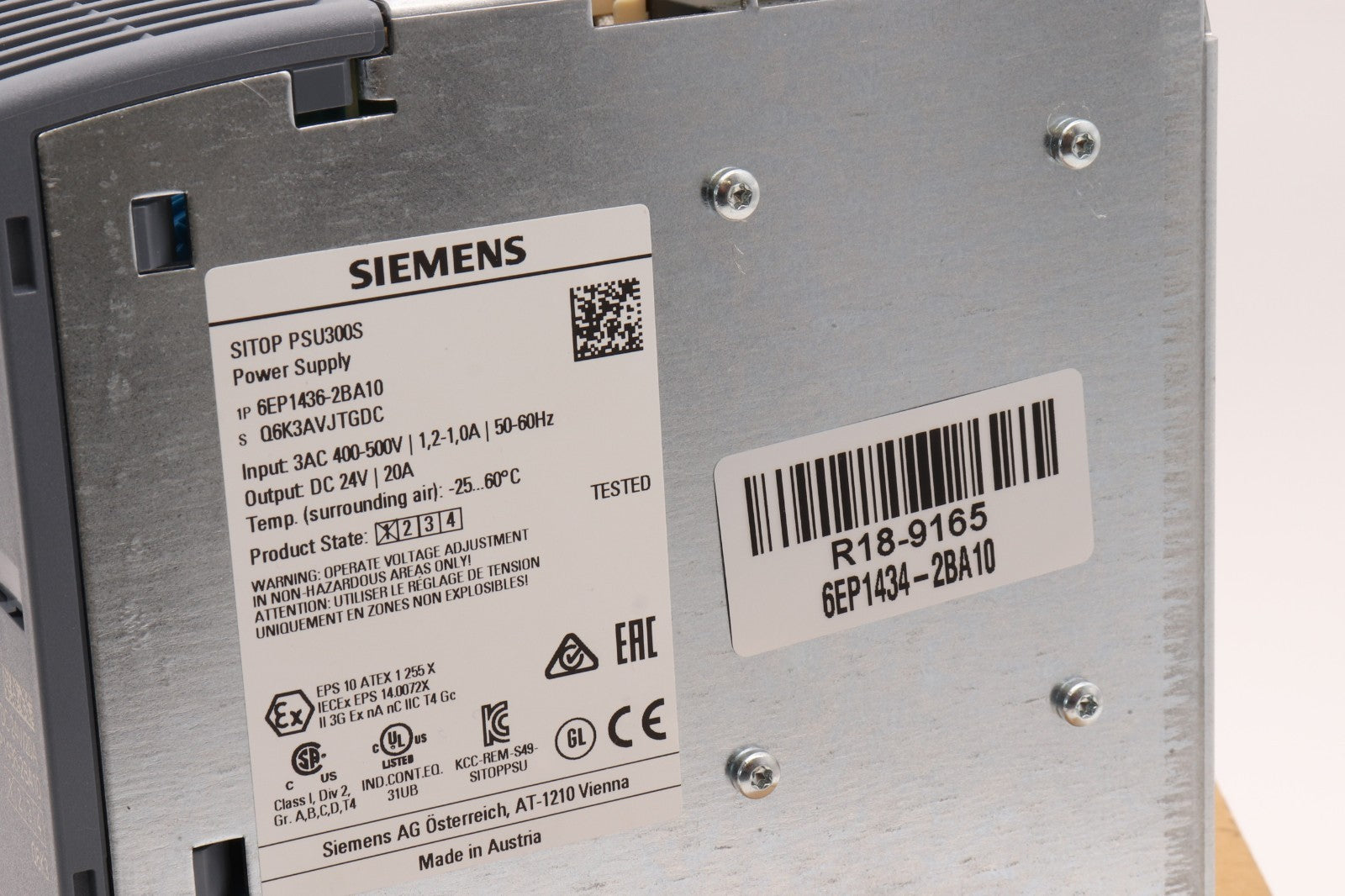 SIEMENS	SITOP PSU300S	6EP1434-2BA10