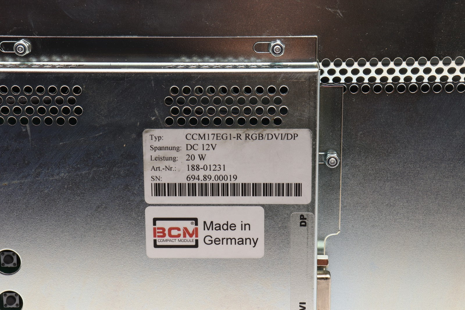 BCM RITTAL  CCM17EG1-R RGB/DVI/DP ART-NR: 188-01231  R18-9351