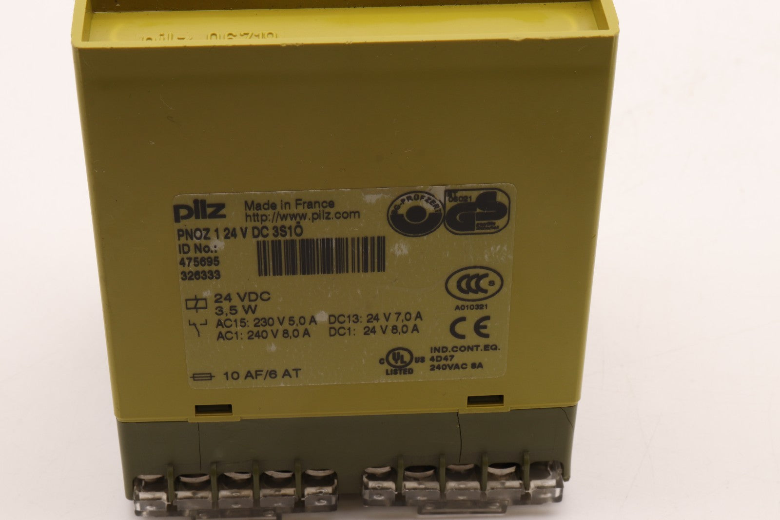 PILZ  PNOZ 1 24V DC 3S1Ö  ID NO: 475695326333