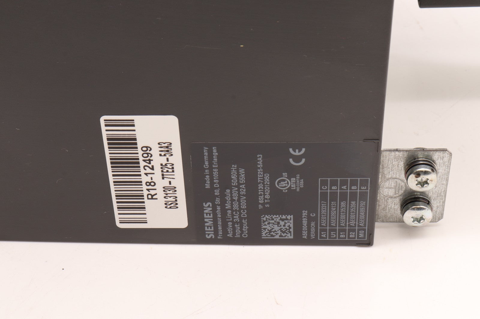 SIEMENS	ACTIVE LINE MODULE	6SL3130-7TE25-5AA3