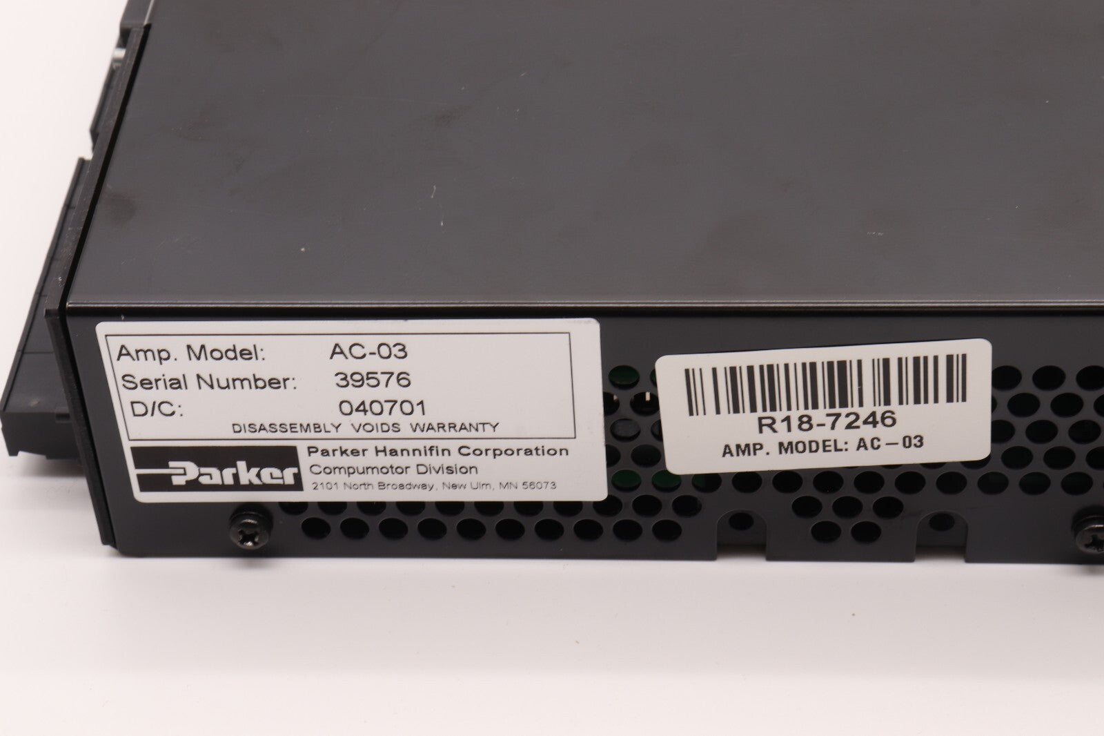 PARKER AMP. MODEL: AC-03