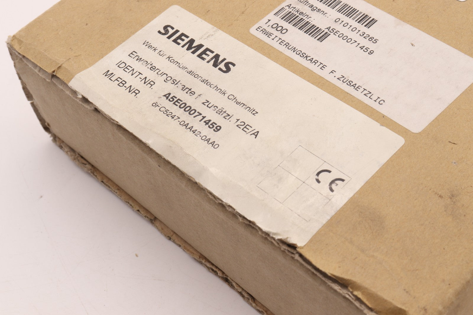SIEMENS ERWEITERUNGSKARTE 6FC5247-0AA42-0AA0