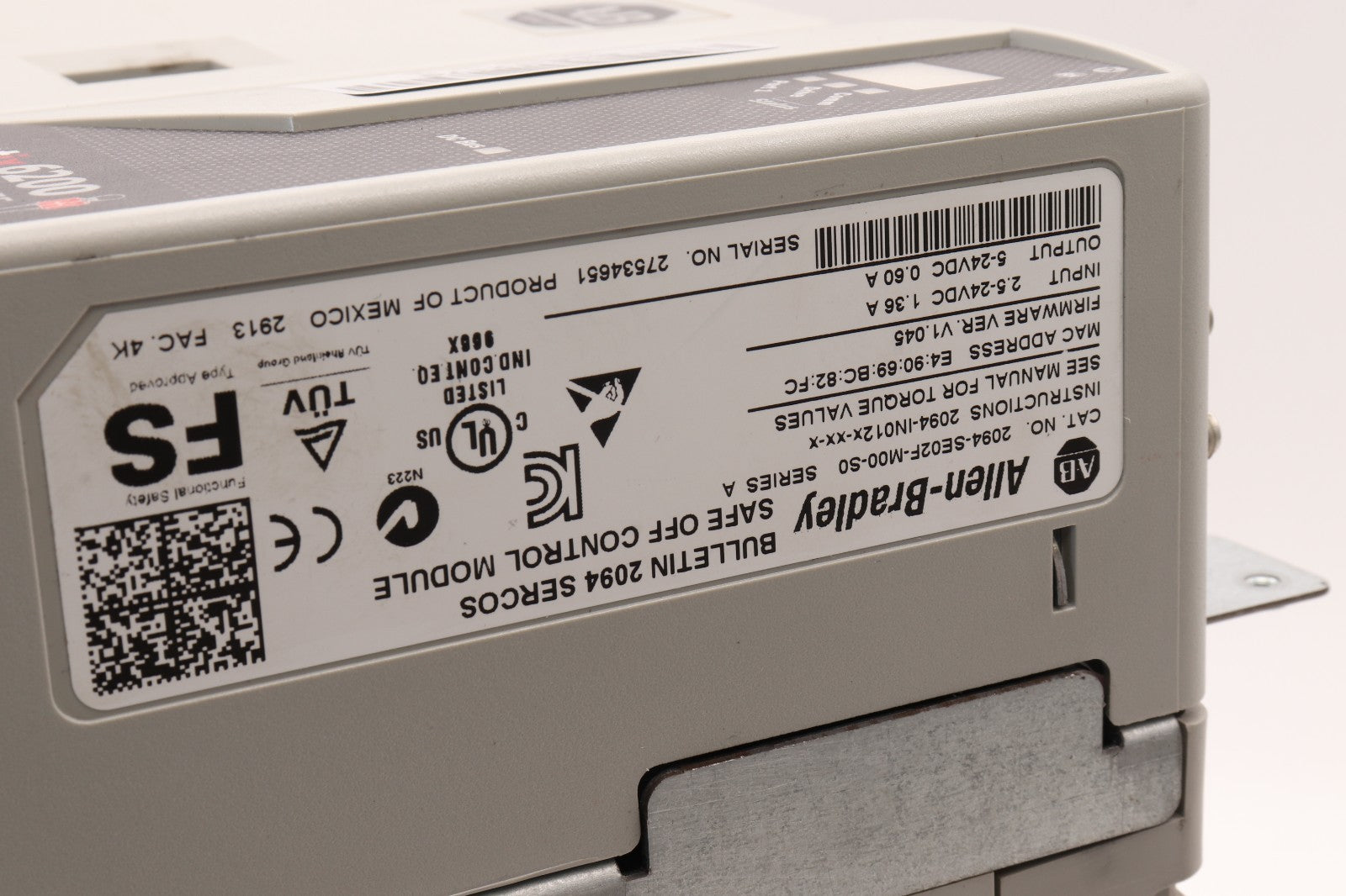 ALLEN BRADLEY	2094-SE02F-M00-S0 28KW CONVERTER	+ KINETIX 6200 2094-SE02F-M00-S0