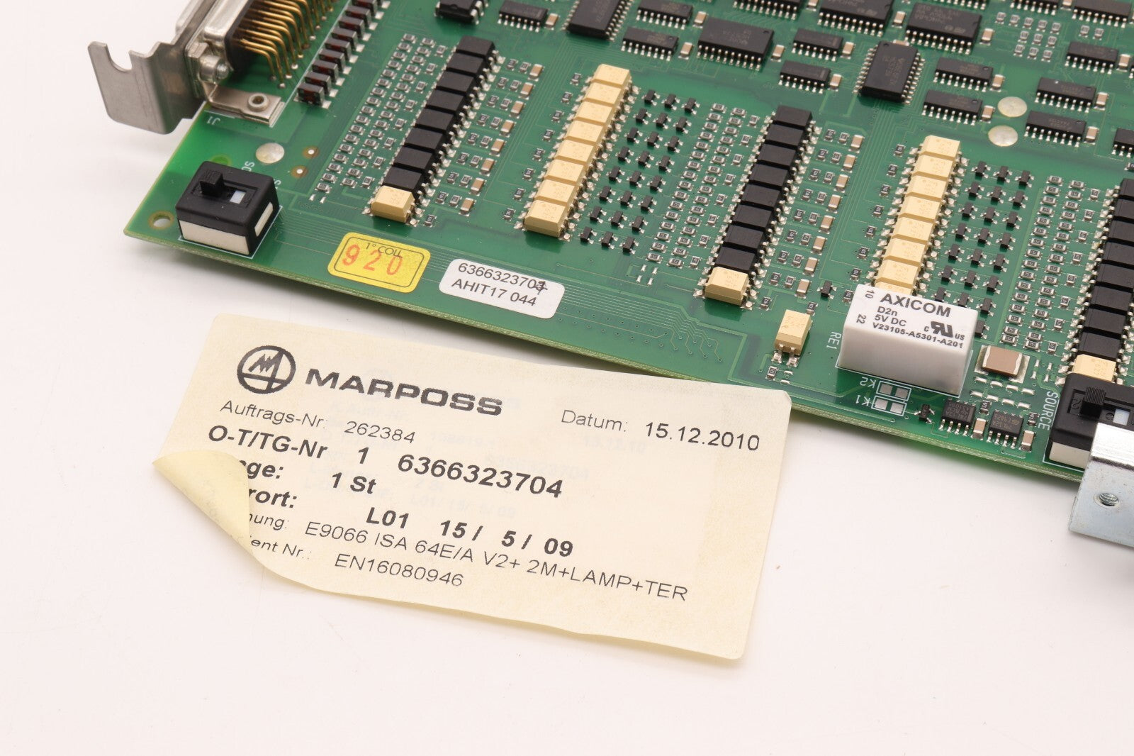 Marposs	E9066 ISA 64E/A  V2+2M+LAMP+TER	6366323704