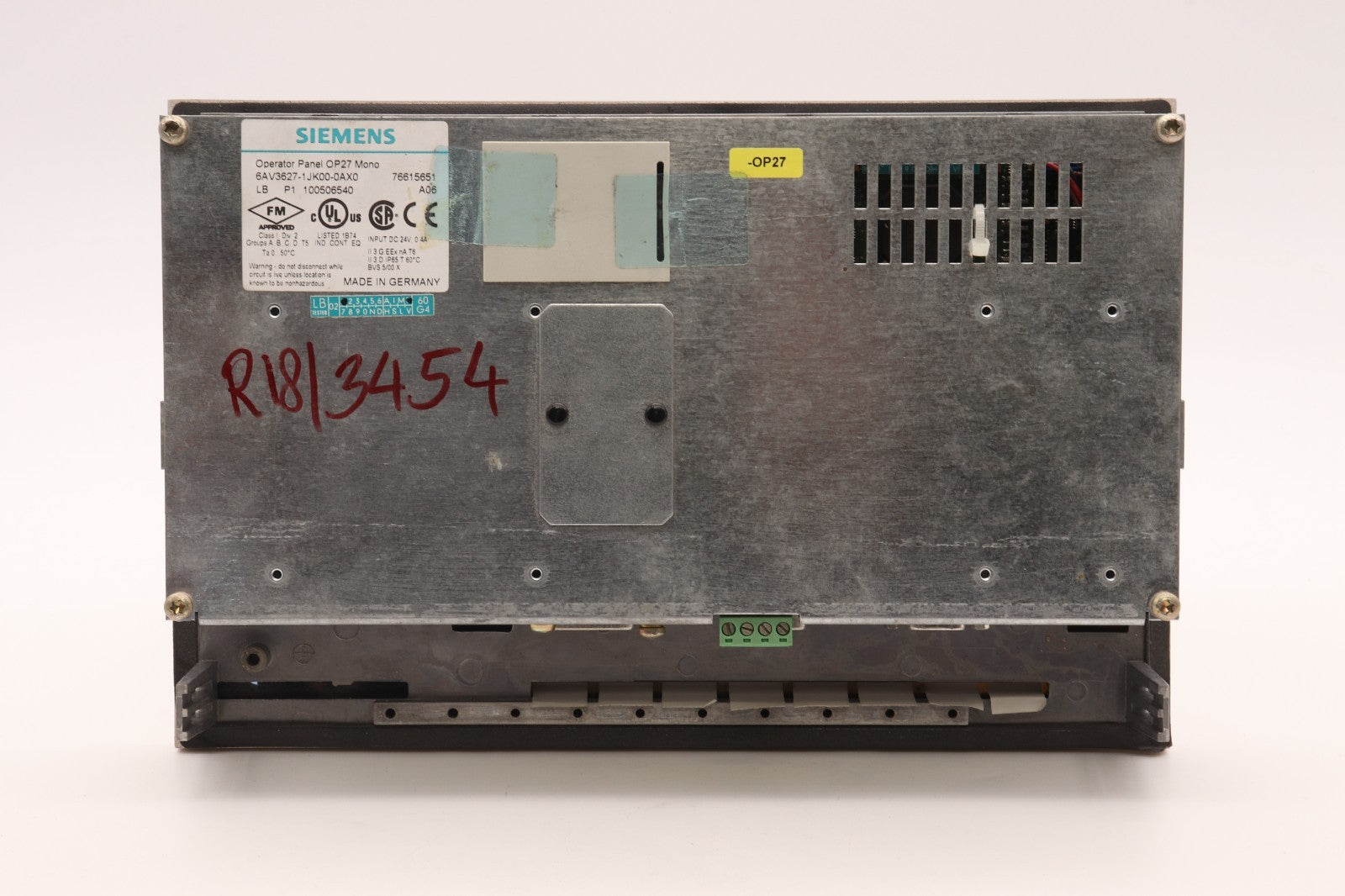 SIEMENS	OP 27 MONO	6AV3627-1JK00-0AX0