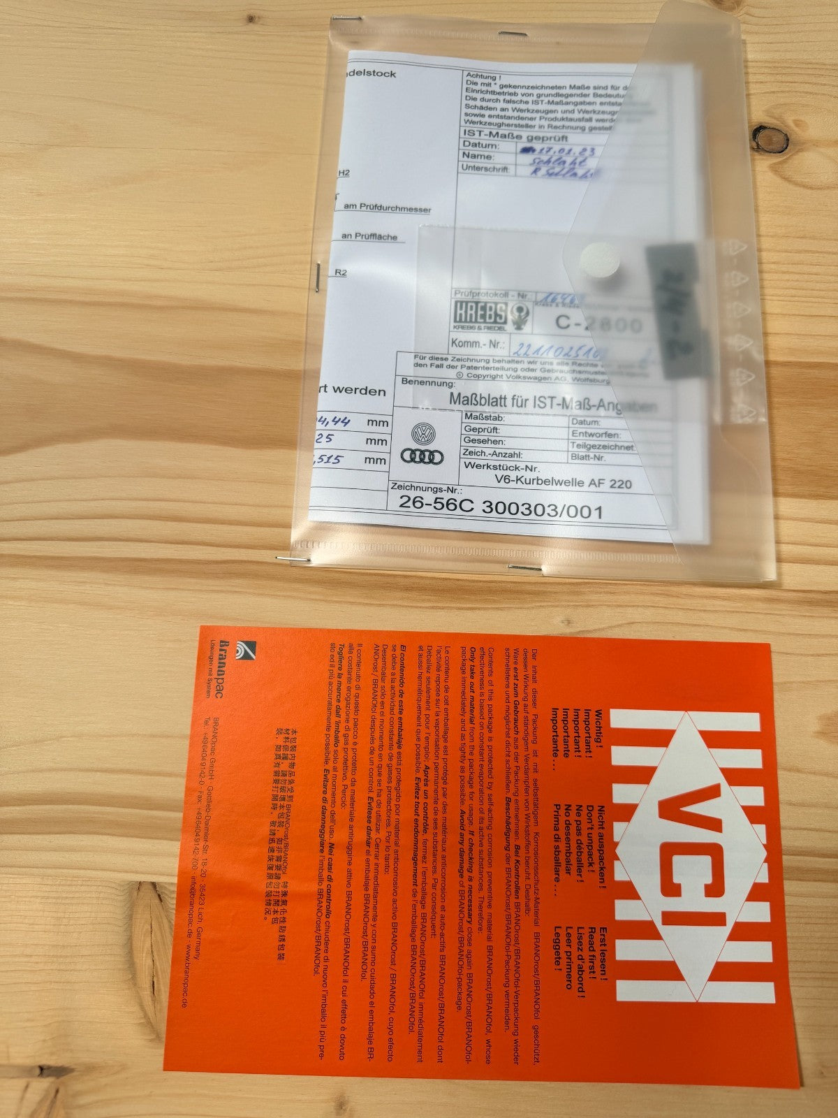 KREBS & RIEDEL	GK00003266  MAT NO. 893977/AF220