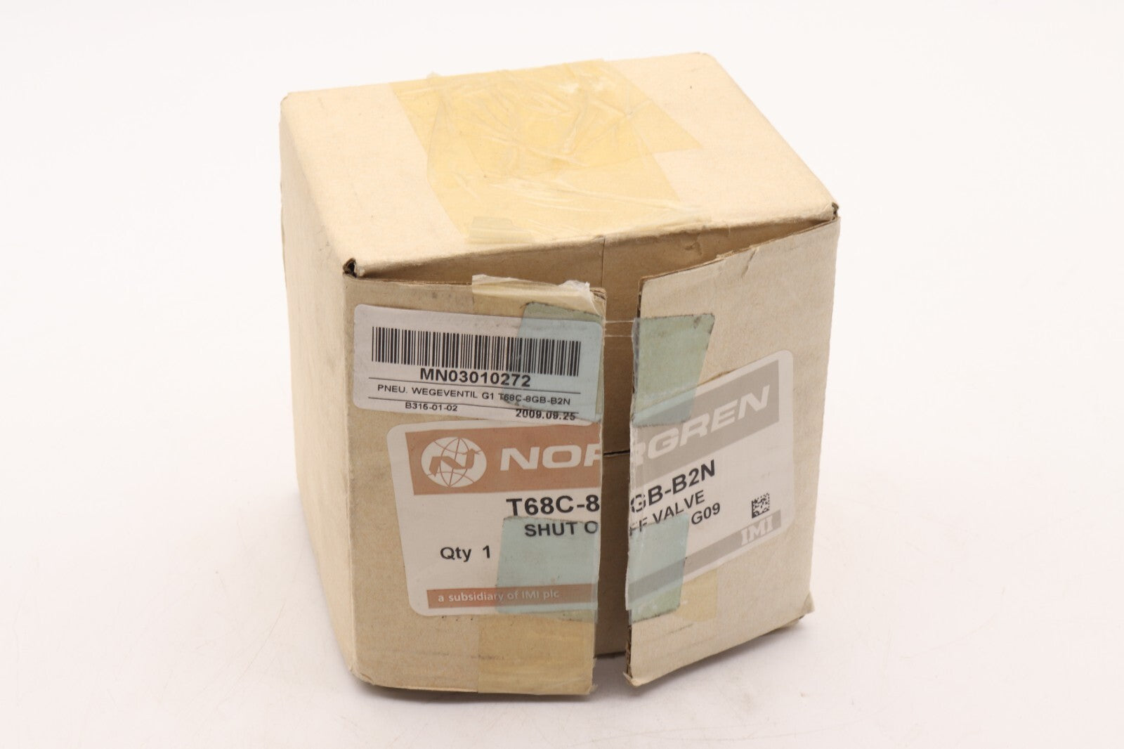 NORGREN SHUT OFF VALVE T68C-8GB-B2N