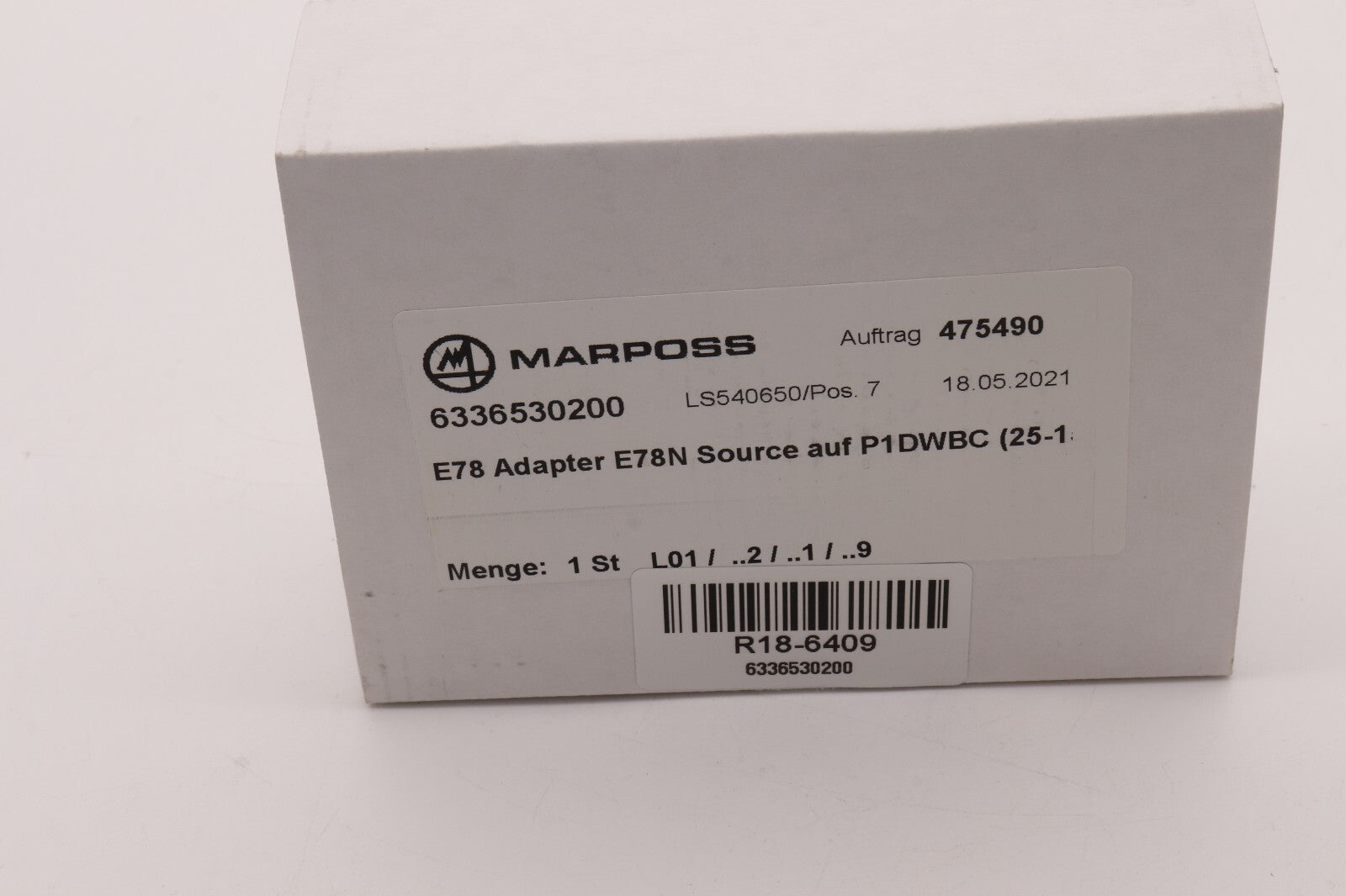 MARPOSS E78 ADAPTER E78N SOURCE AUF P1DWBC 6336530200