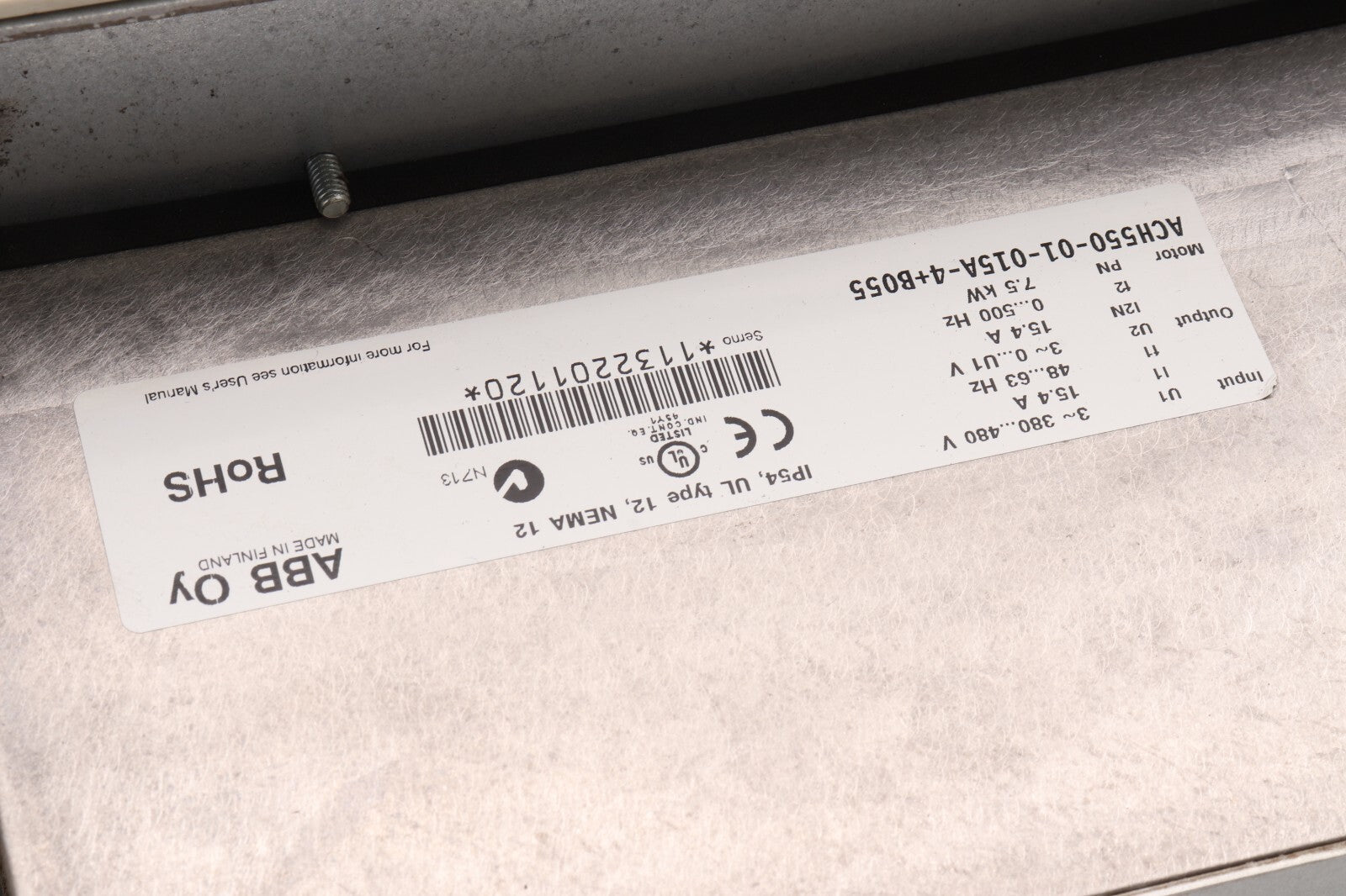 ABB ACH550-01-015A-4+B055