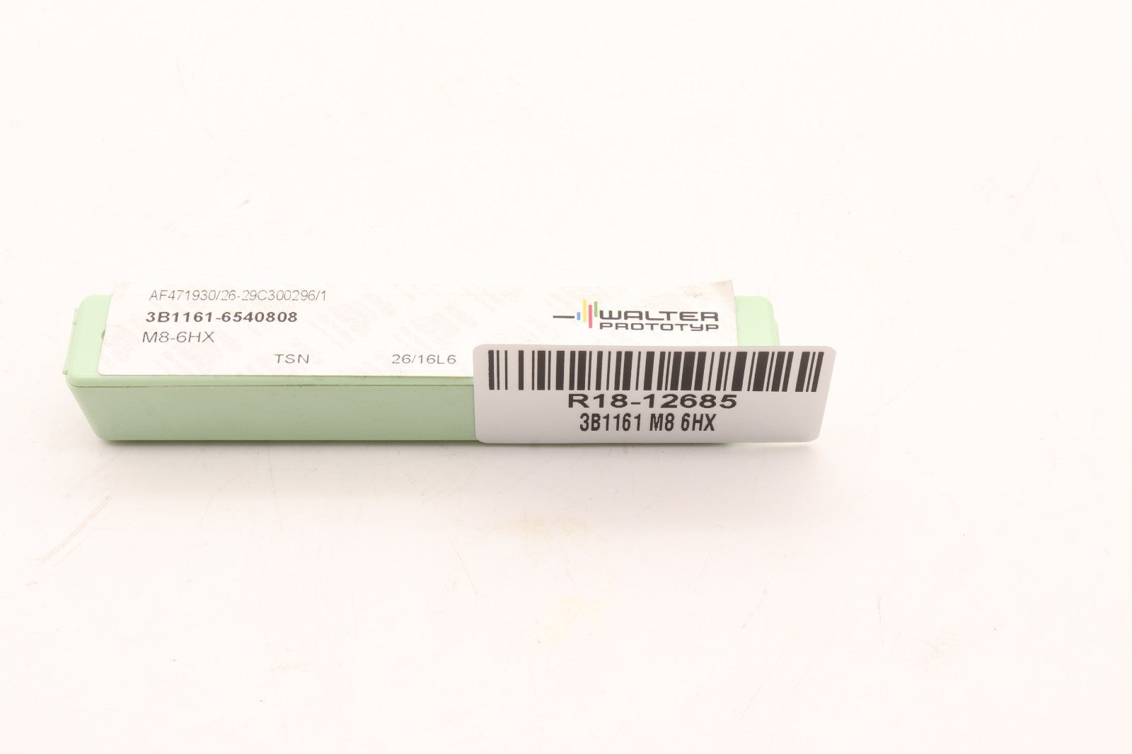 WALTER PROTOTYP	MACHINE TAP THREADING TOOL	3B1161 M8 6HX METRIC HSS-E