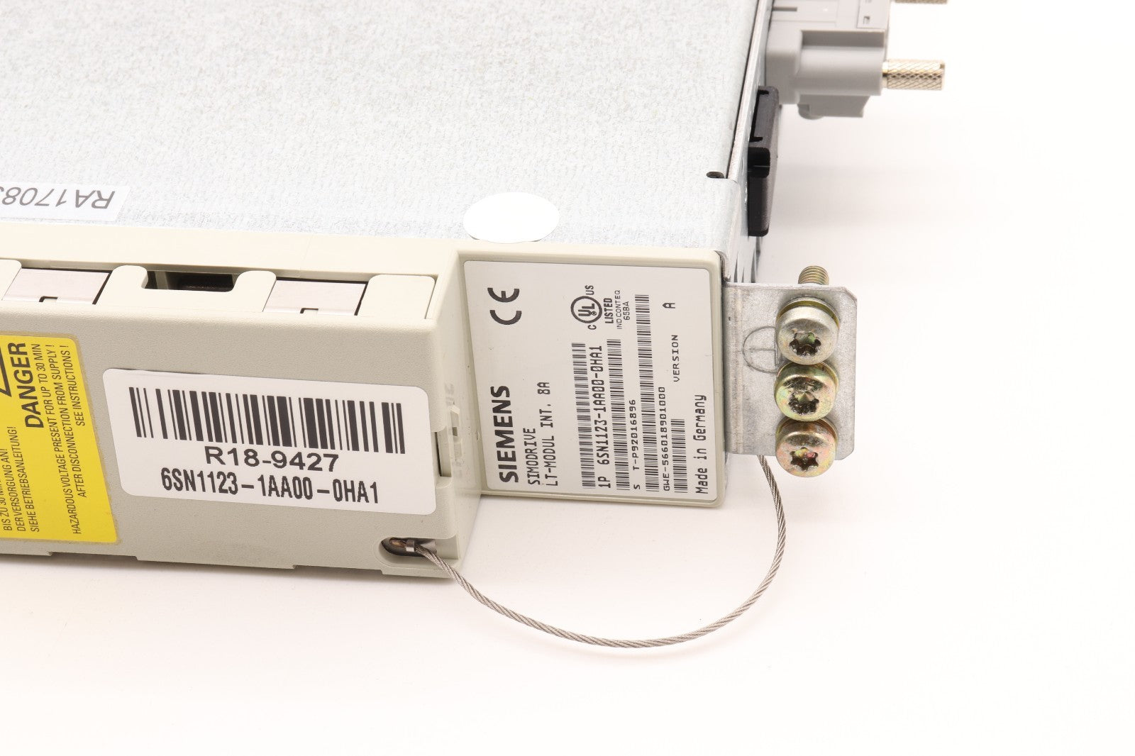 SIEMENS  SIMODRIVE LT-MODUL INT. 8A  6SN1123-1AA00-0HA1  R18-9427