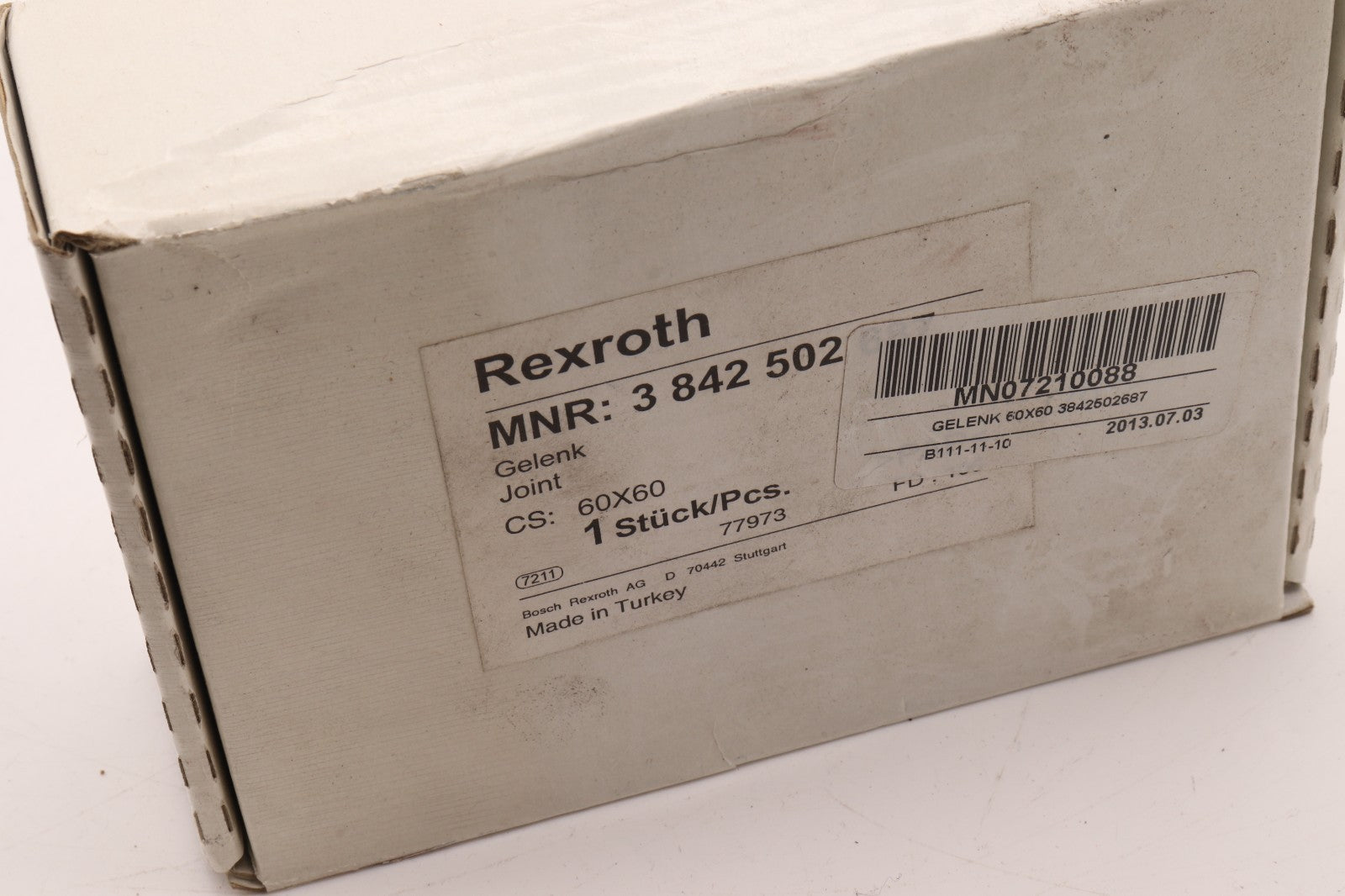 REXROTH MNR: 3 842 502 687 JOINT