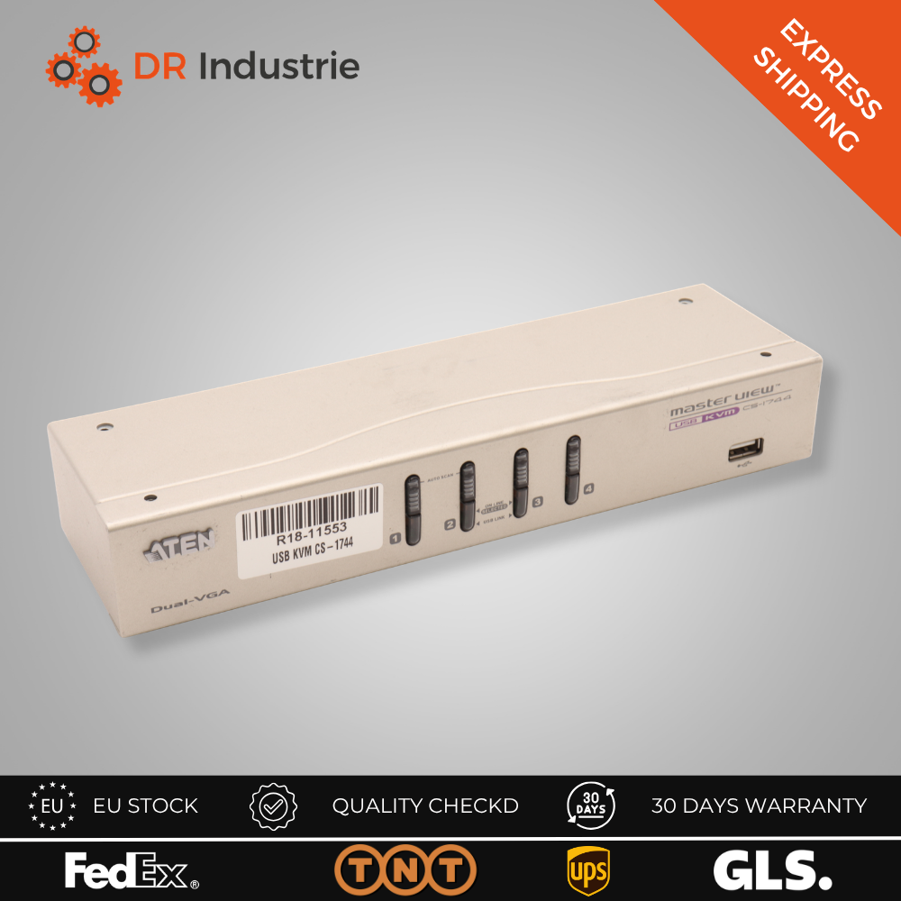 ATEN	DUAL VGA	MASTER VIEW USB KVM CS-1744