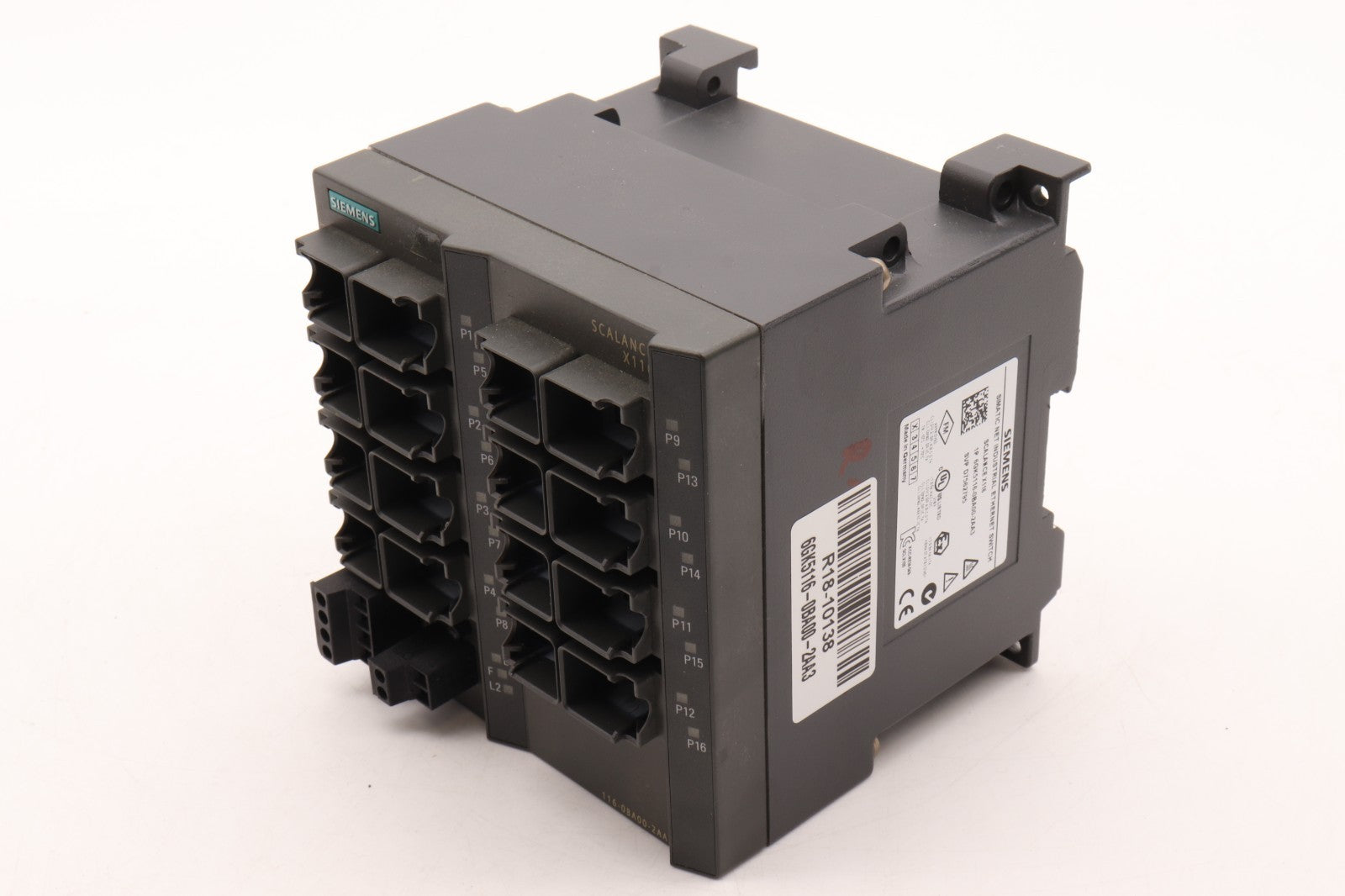 SIEMENS	SIMATIC NET INDUSTRIAL ETHERNET SWITCH SCALANCE X116	6GK5116-0BA00-2AA3