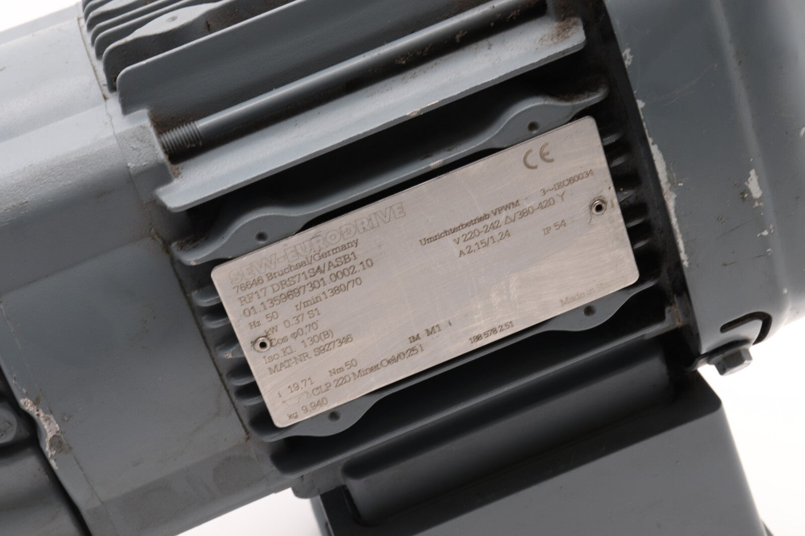 SEW-EURODRIVE 3 PHASE ELECTRO MOTOR RF17DRS71S4/ASB1 01.1359697301.0002.10