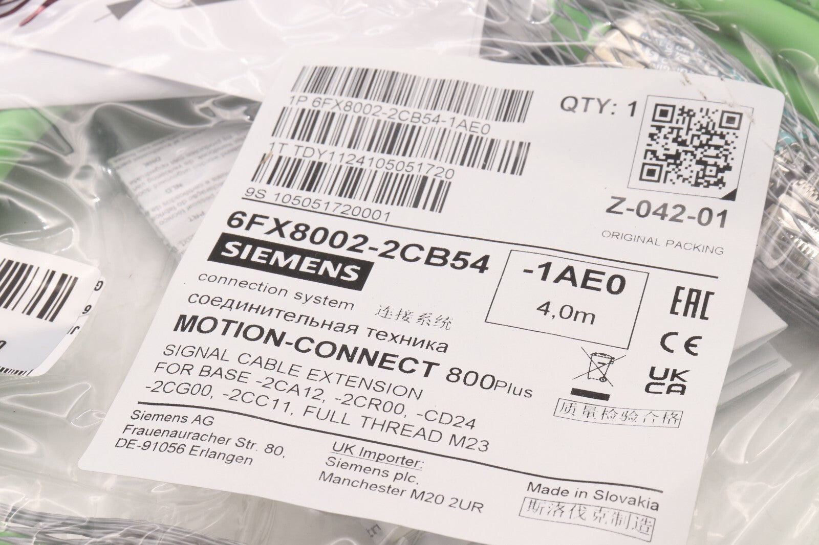 SIEMENS 6FX8002-2CB54-4AE0 4M
