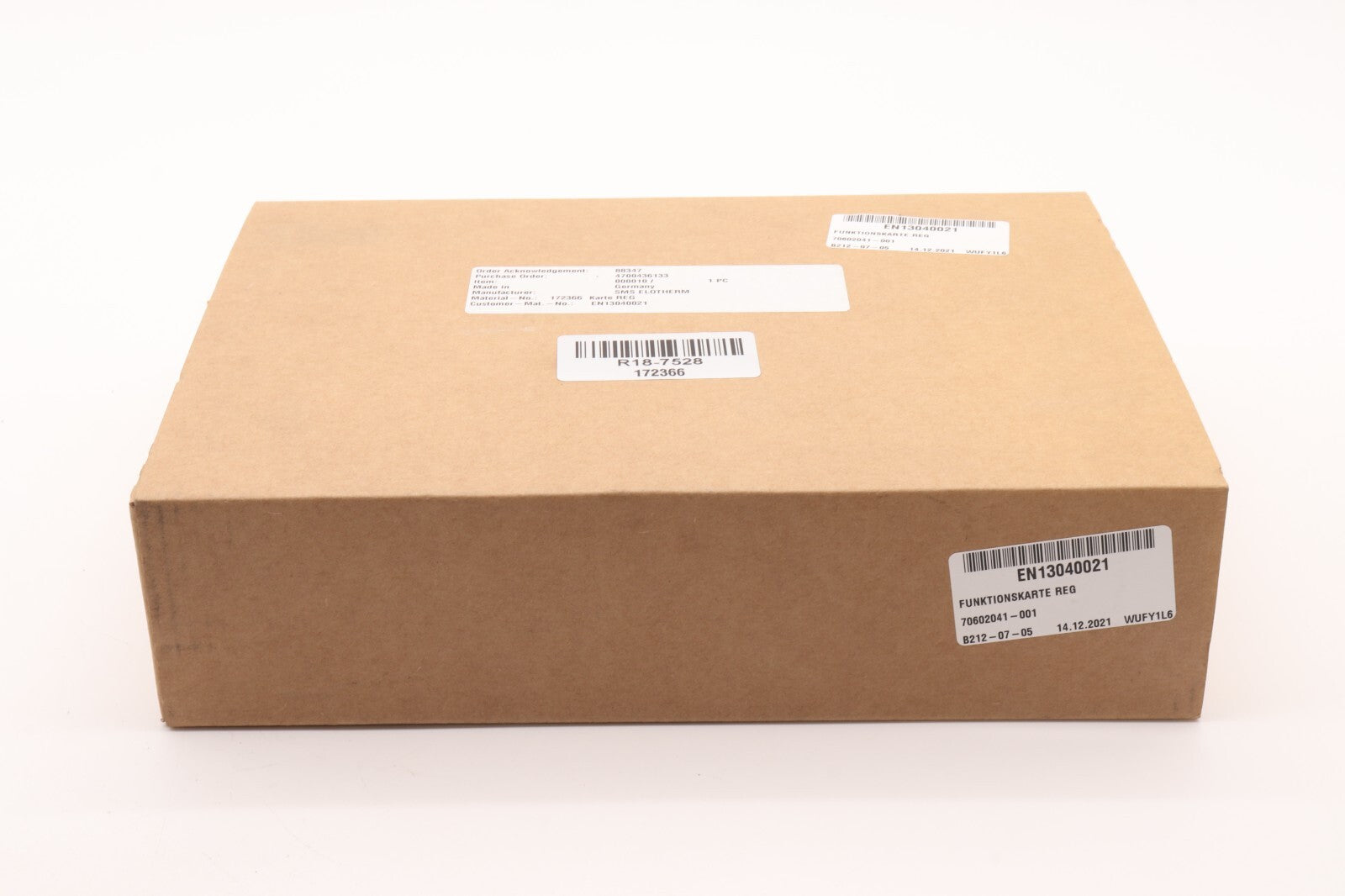 SMS ELOTHERM	FUNKTIONSKARTE REG	172366