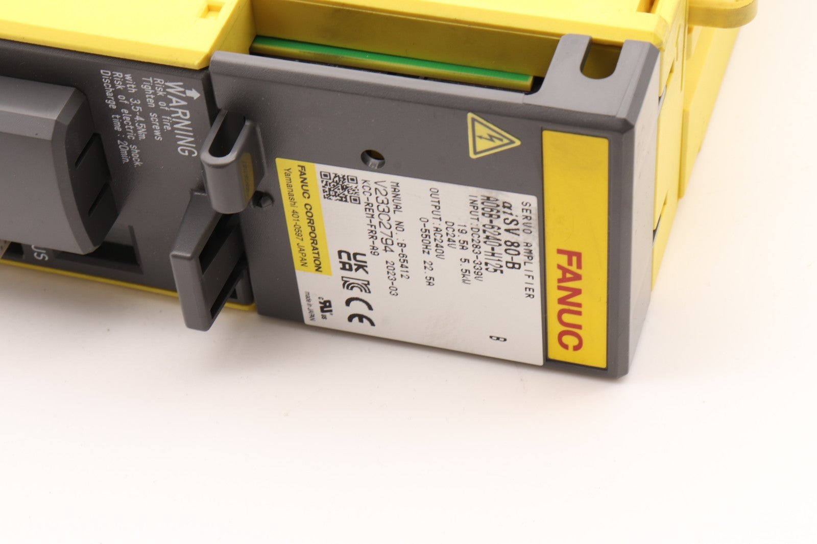 FANUC	SERVO AMPLIFIER MODULE aiSV 80-B A06B-6240-H125  R18-9410